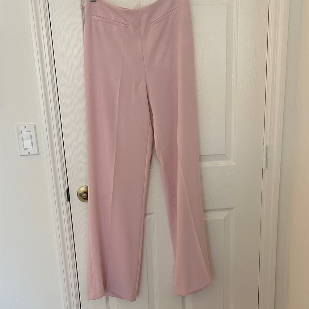 Zara Soft Pink Wide Leg Pants